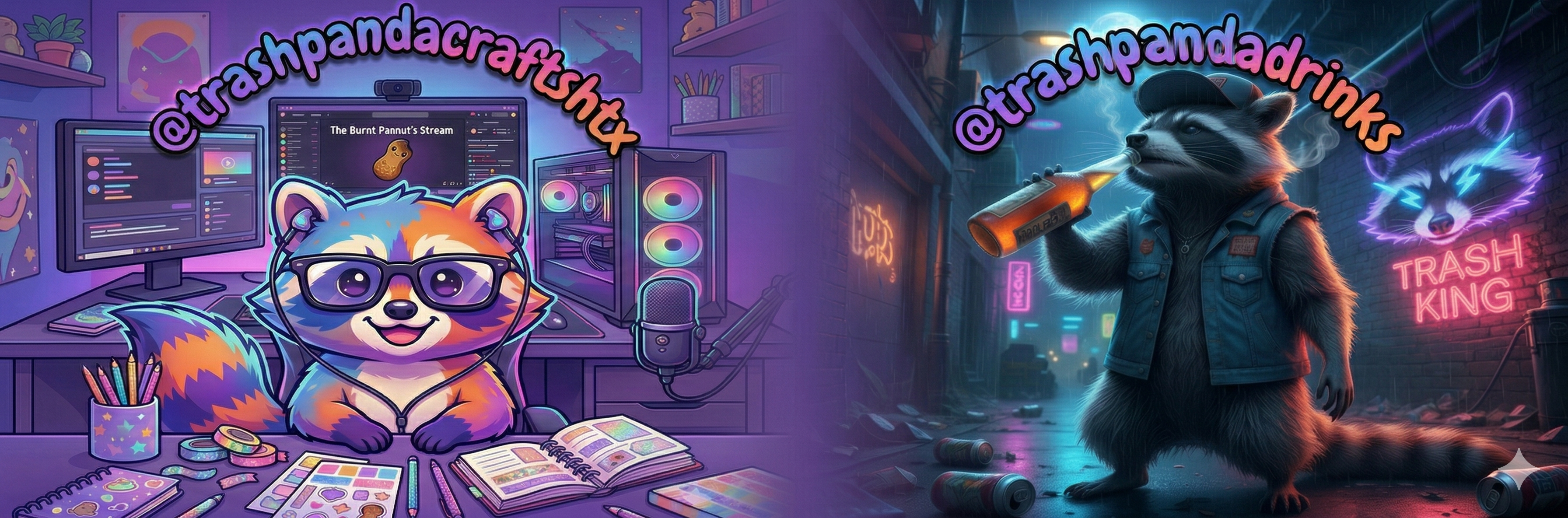 Trash Panda Crafts Banner